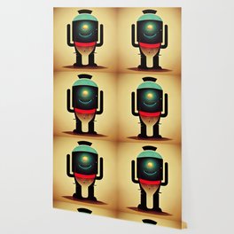 Retro-Futurist Robot Wallpaper