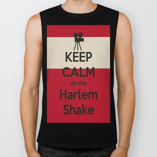Keep Calm do the Harlem Shake Biker Tank