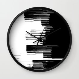Black And White City Wall Clock