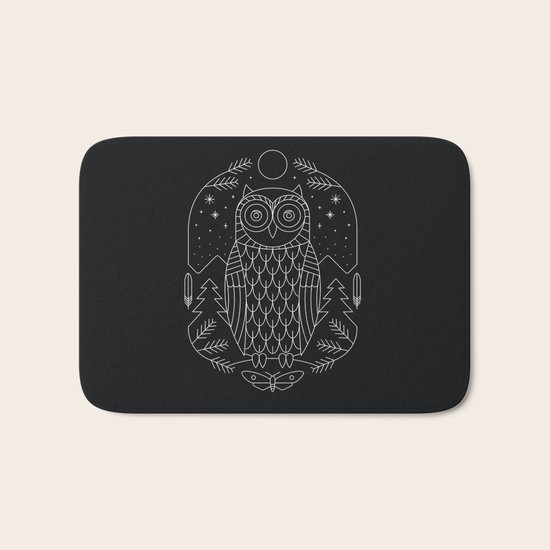 Night Life Bath Mat