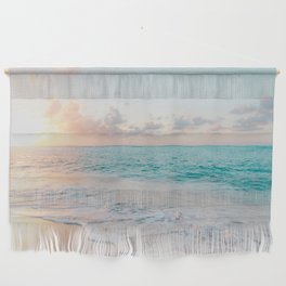 Beautiful tropical turquoise sandy beach photo Wall Hanging