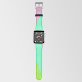Pastel Abstract Green Purple Apple Watch Band