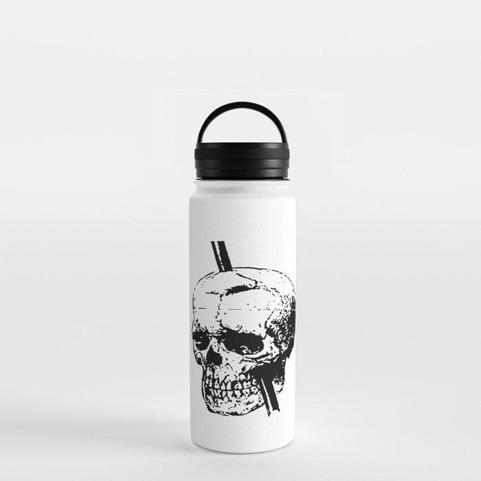 Skull of Phineas Gage With Tamping Iron Water Bottle by taiche Society6