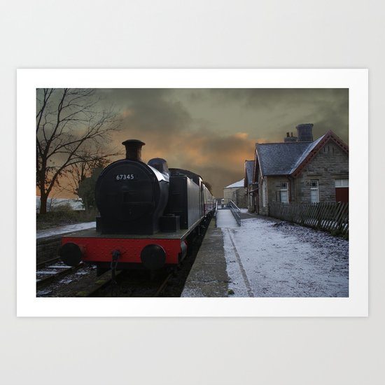 The Train Is In The Station Art Print