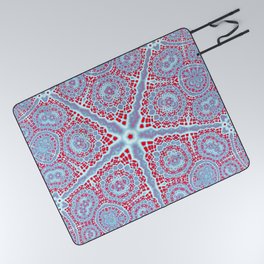 Tiles Fractal v3 Picnic Blanket