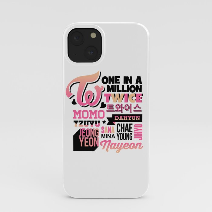 Twice Font Collage Iphone Case By Skeletonvenus Society6