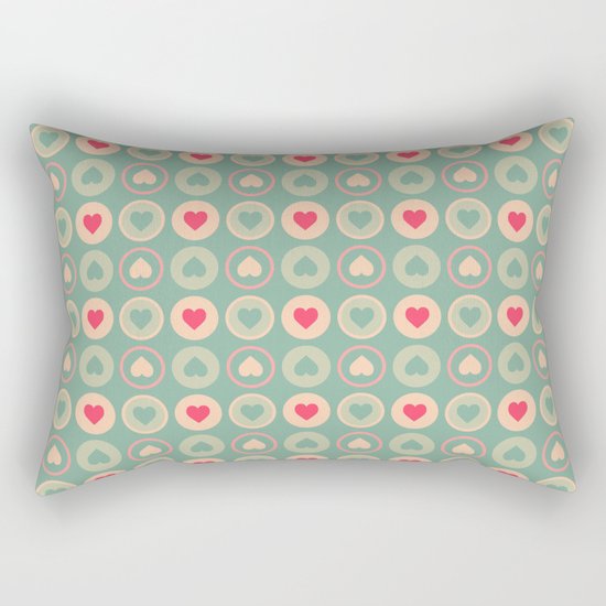 Cookie Love Retro Pattern Rectangular Pillow