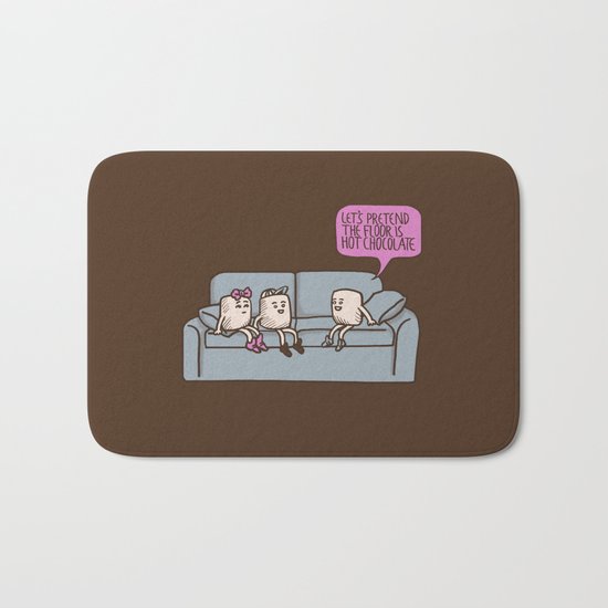 The Floor is Hot Chocolate! Bath Mat