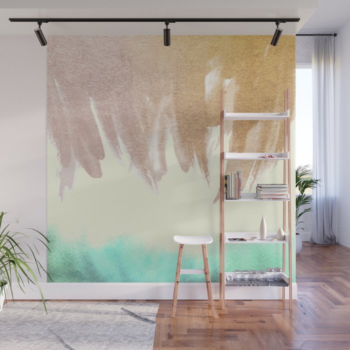 Paint brush strokes Wall Mural by mmartabc Society6