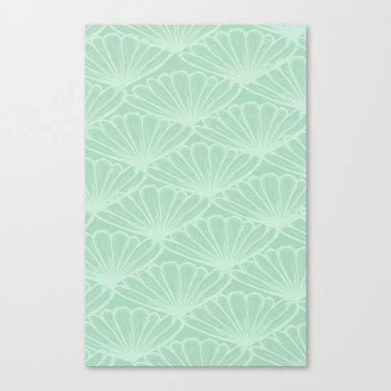 Lady in Mint Canvas Print