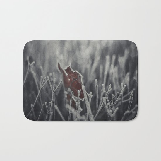 Maple Leaf Hoarfrost Bath Mat