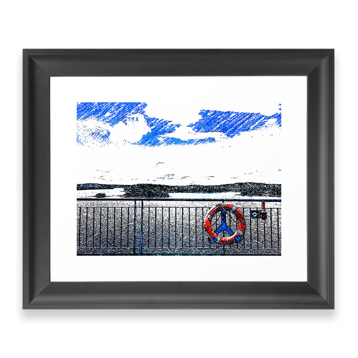 Boat Deck 3 Framed Art Print by videoart