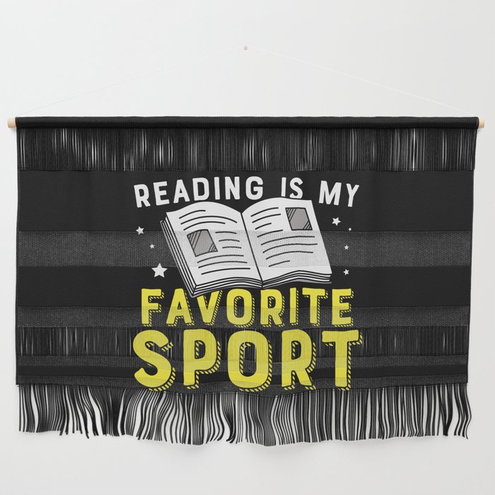 Reading Is My Favorite Sport Wall Hanging