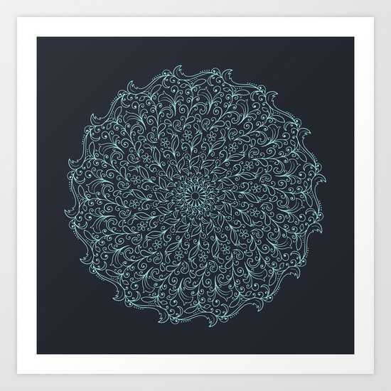 Floral Mandala Art Print