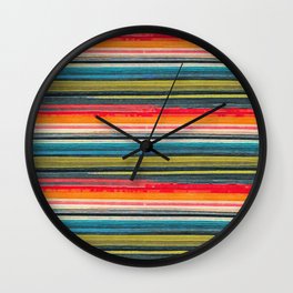 bahía stripes Wall Clock