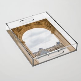 The Louvre Framed - Paris Photography Acrylic Tray
