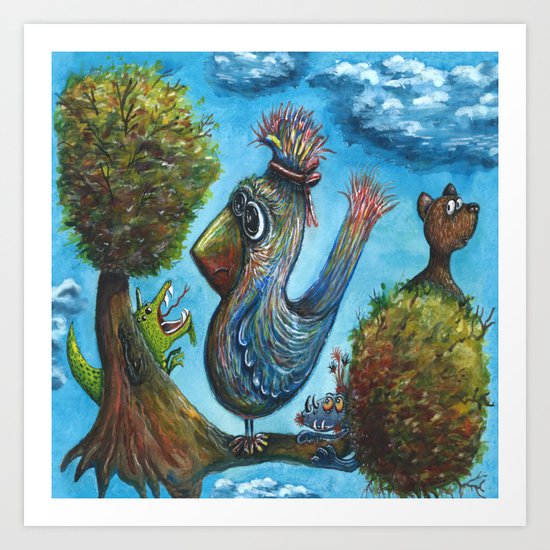 Strange Bird in a Strange Land Art Print