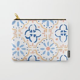 Blue Tiles Carry-All Pouch