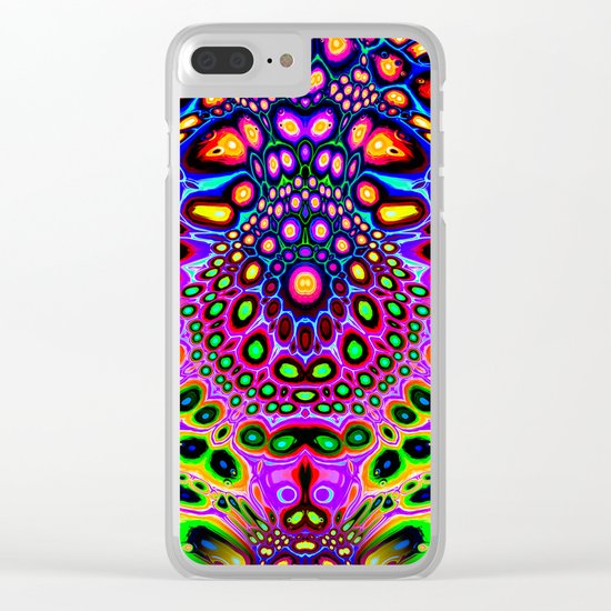 Abstract Spectral Symmetry Clear iPhone Case