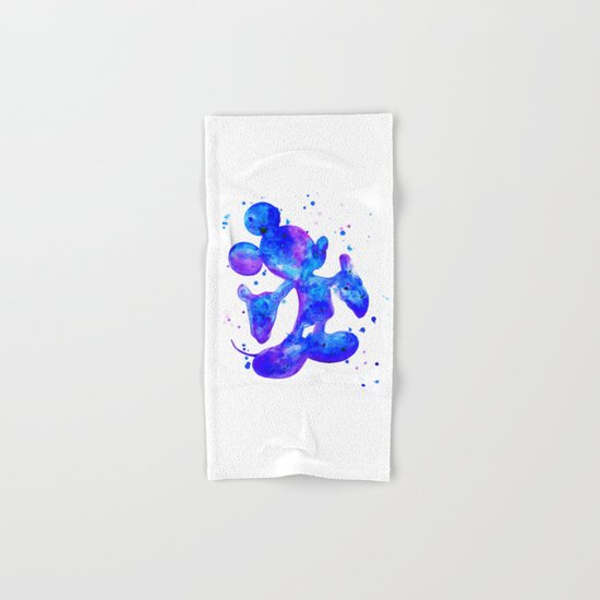 MICKEY, blue Hand & Bath Towel