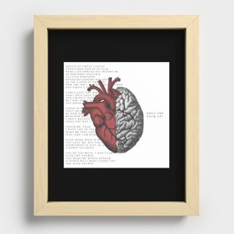 SHUT THE F*CK UP! Recessed Framed Print