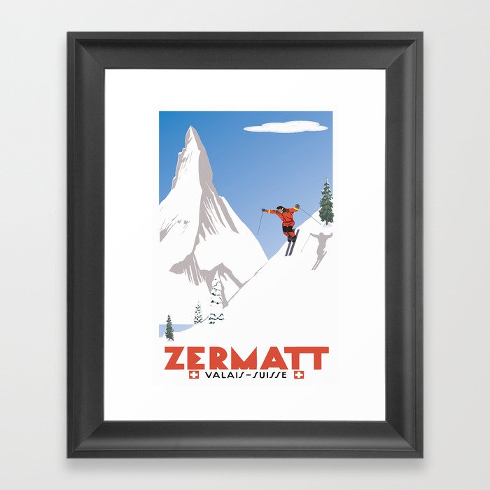 Zermatt, Valais, Switzerland Framed Art Print