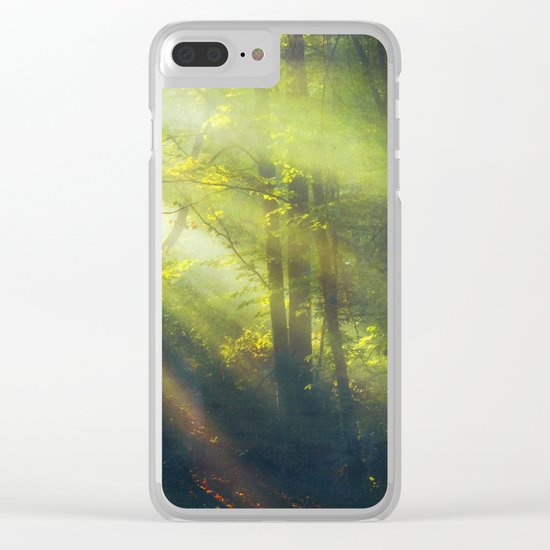 Rays - Morning Light in a Forest Clear iPhone Case