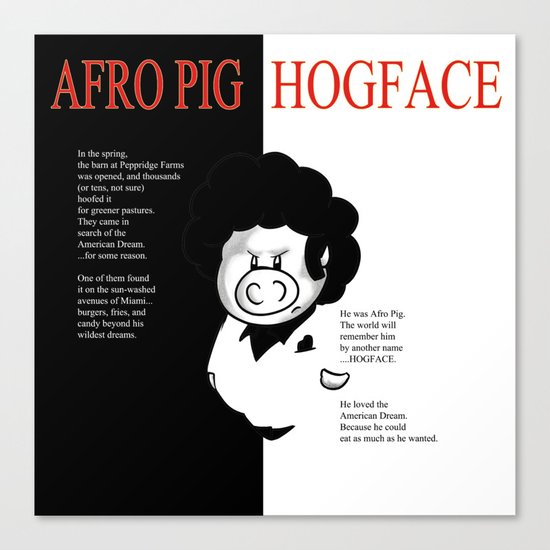 Hogface Canvas Print