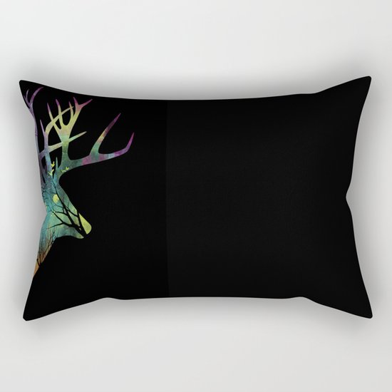 Space Deer Rectangular Pillow