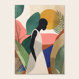 Tropical Girl Canvas Print