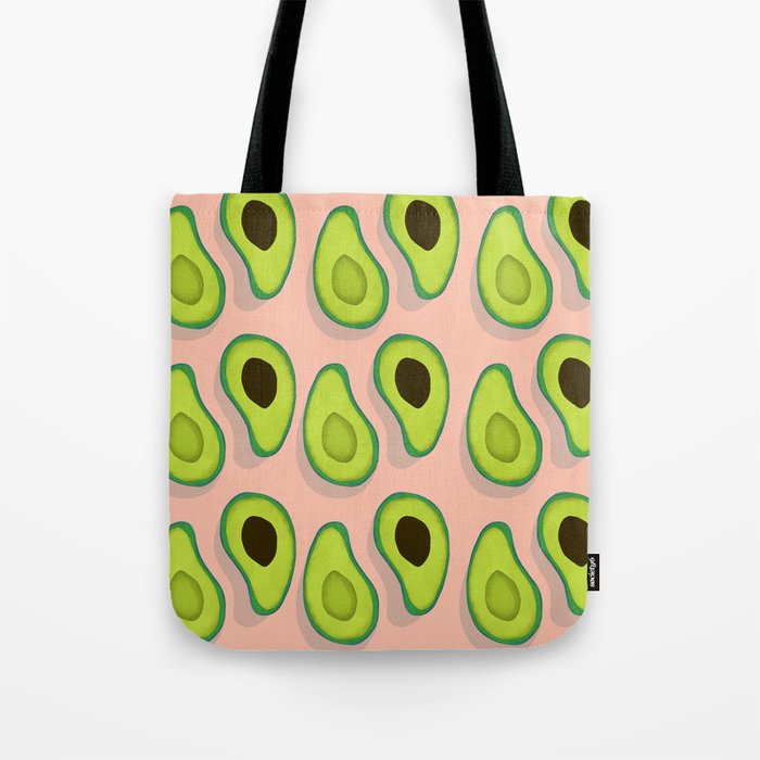 Avocado and Peach Tote Bag