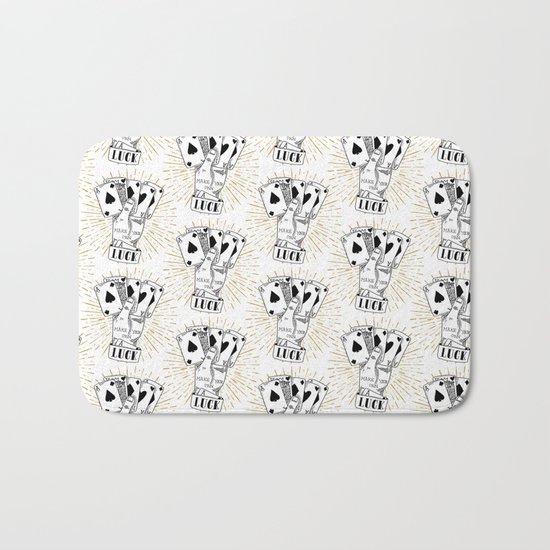 make your own luck Bath Mat