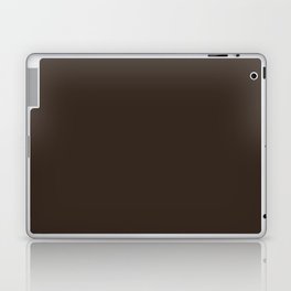 COCOA BROWN SOLID COLOR. Dark Chocolate Plain Pattern  Laptop Skin