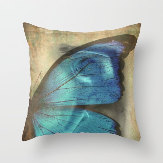 Lady Butterfly Throw Pillow