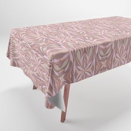 Tile Print- Monochrome Pink Tablecloth