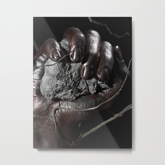 Hand and Roc Metal Print