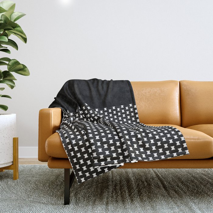 Black and silver throw blanket best sale