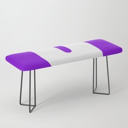 u (White & Violet Letter) Bench