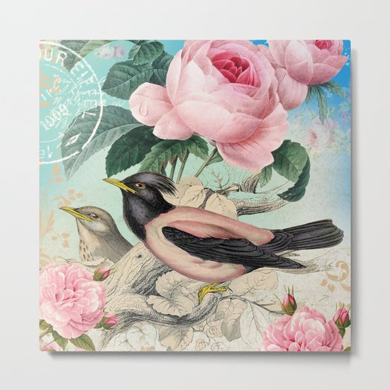 Vintage birds #3 Metal Print