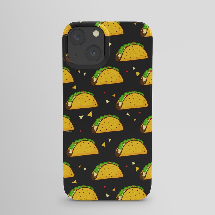Yummy Taco Pattern iPhone Case