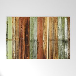 Rustic colored barn-wood Welcome Mat