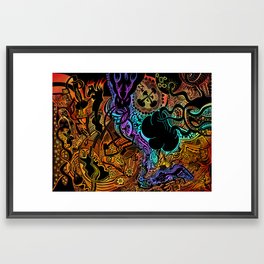 Bubble Butt Full Color Framed Art Print