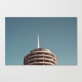 Capitol Records Rooftop 2017 Canvas Print