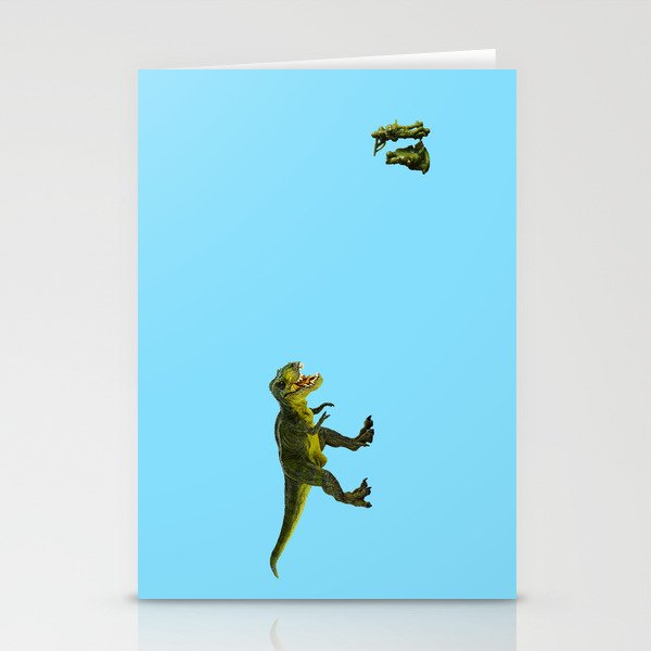 Dinosaurs vs Toy Soldiers Stationery Cards