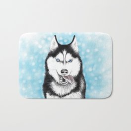 Siberian Husky Bath Mat