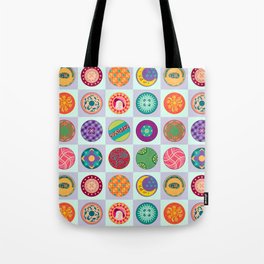 Modern Vintage Button Collection Tote Bag
