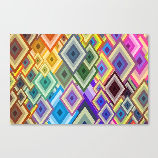 geometric colour Canvas Print