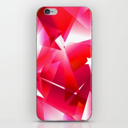 Abstract Pink Sharp Chaotic Background. iPhone Skin
