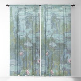 Nympheas, Claude Monet Sheer Curtain