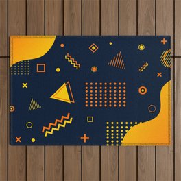 Geometric Abstract Outdoor Rug